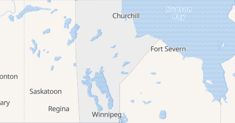 Karte von Manitoba