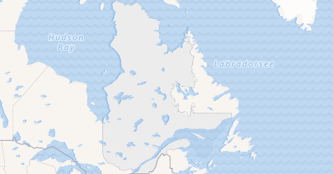 Karte von Quebec
