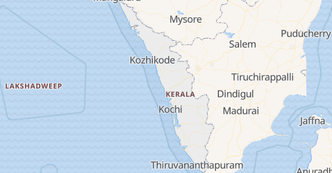 Karte von Kerala
