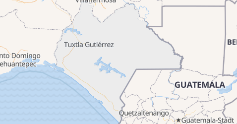 Karte von Chiapas