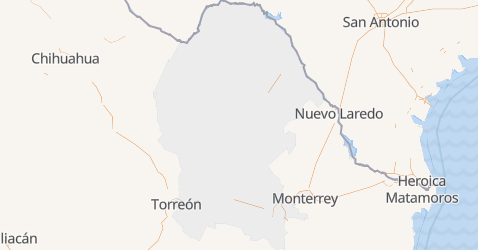 Karte von Coahuila