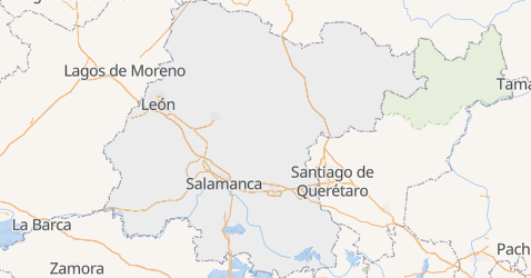 Karte von Guanajuato