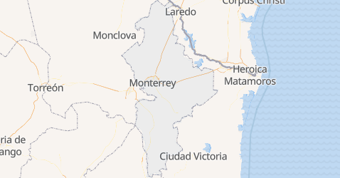 Karte von Nuevo León