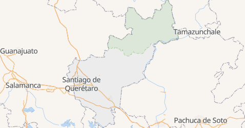 Karte von Querétaro