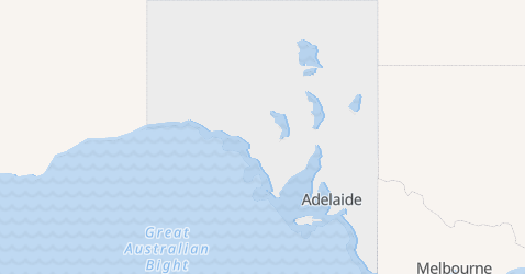 Det sydlige Australien kort
