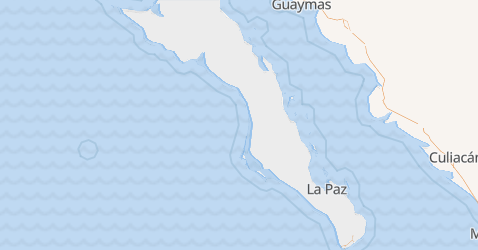 Baja California Sur kort