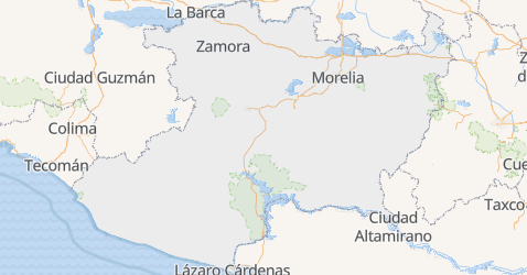 Michoacán kort