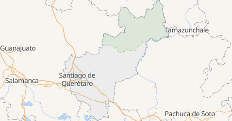 Querétaro map