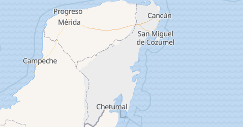 Quintana Roo map