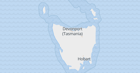 Mapa de Tasmania
