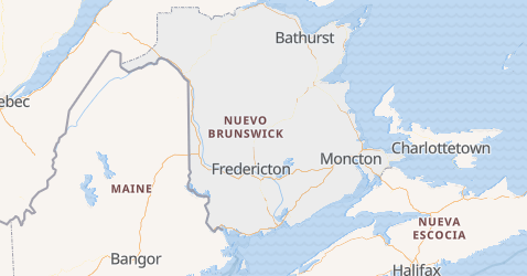 Mapa de Nuevo Brunswick