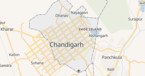 Mapa de Chandigarh