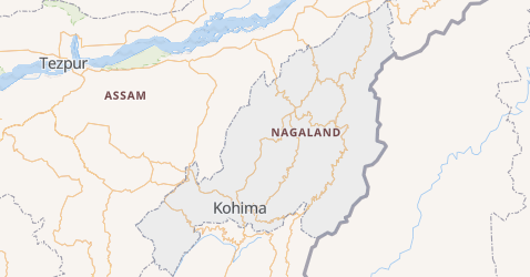 Mapa de Nagaland