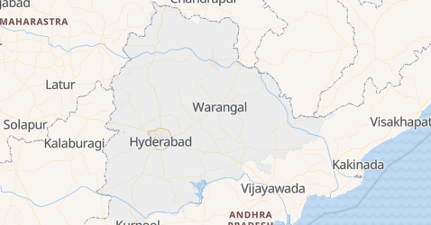 Mapa de Telangana