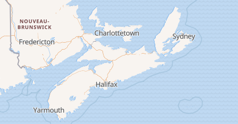 Carte de Nouvelle-Écosse