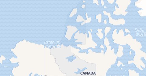 Mappa di Territori del Nordovest