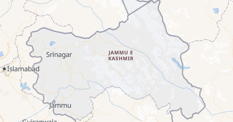 Mappa di Jammu e Kashmir