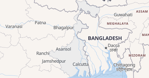 Mappa di Bengala occidentale