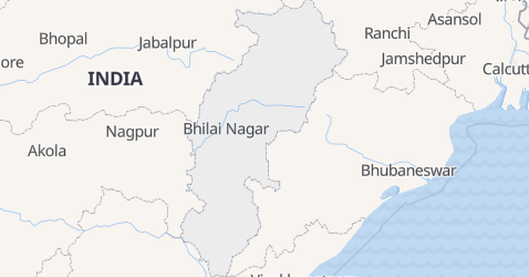 Mappa di Chhattisgarh