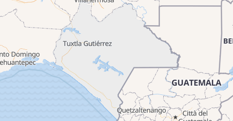 Mappa di Chiapas