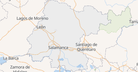 Mappa di Guanajuato
