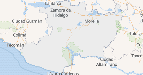 Mappa di Michoacán