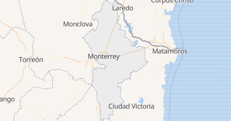 Mappa di Nuevo León