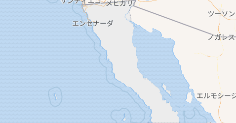 バハ・カリフォルニア州地図