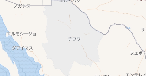 チワワ州地図
