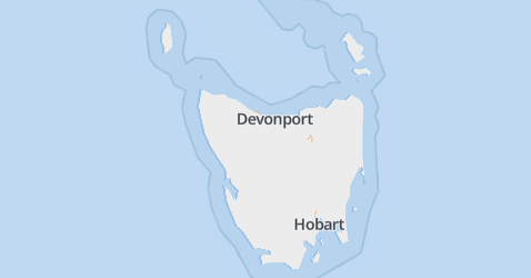 Tasmanië kaart