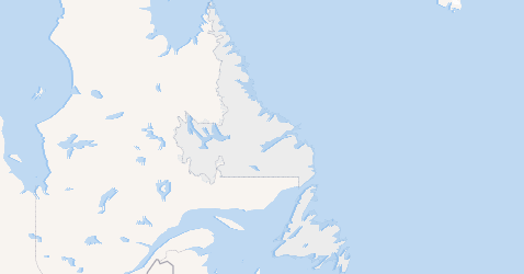 Newfoundland en Labrador kaart