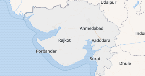 Gujarat kaart