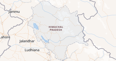Himachal Pradesh kaart