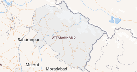 Uttarakhand kaart