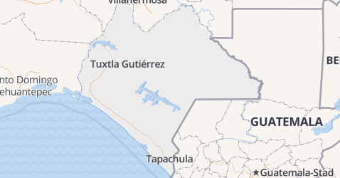 Chiapas kaart