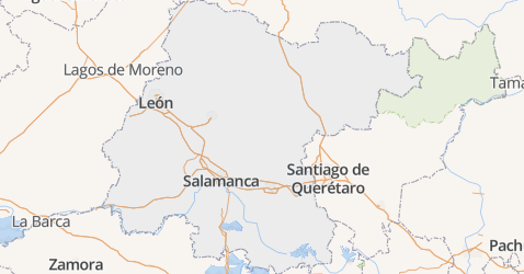 Guanajuato kaart