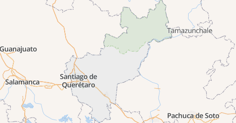Querétaro de Arteaga kaart