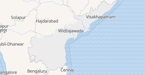 Andhra Pradesh - szczegółowa mapa