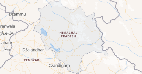 Himachal Pradesh - szczegółowa mapa