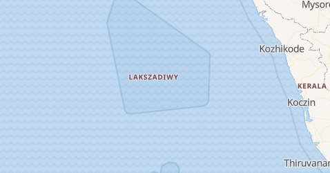 Lakszadiwy - szczegółowa mapa