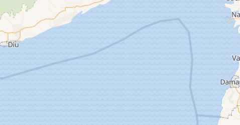 Daman i Diu - szczegółowa mapa
