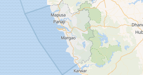 Goa - szczegółowa mapa