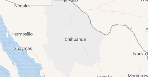 Chihuahua - szczegółowa mapa