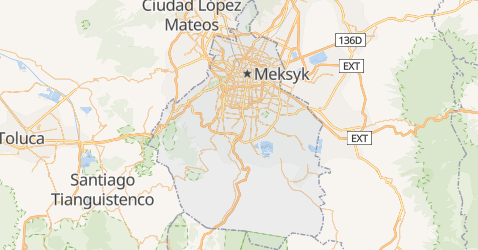 Meksyk - szczegółowa mapa