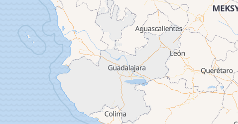 Jalisco - szczegółowa mapa