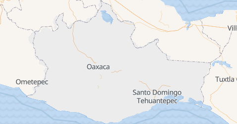 Oaxaca - szczegółowa mapa