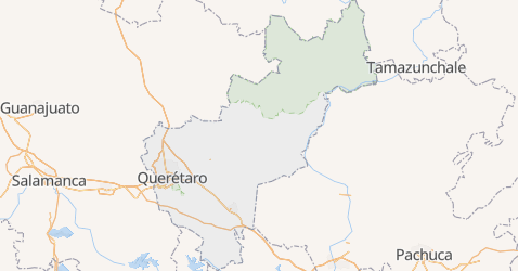 Querétaro - szczegółowa mapa