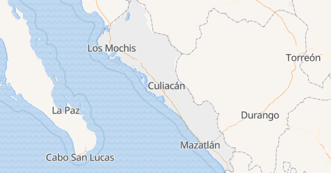 Sinaloa - szczegółowa mapa