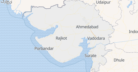Mapa de Gujarate