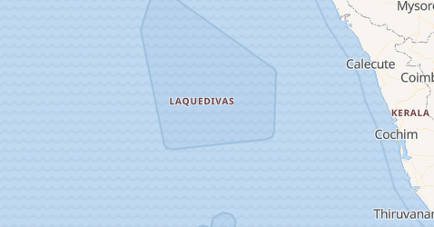 Mapa de Laquedivas